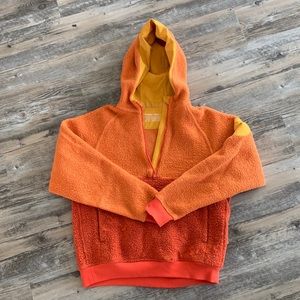 Outdoor Voices Megafleece 1/2 zip in Sunstone/Paprika, XS